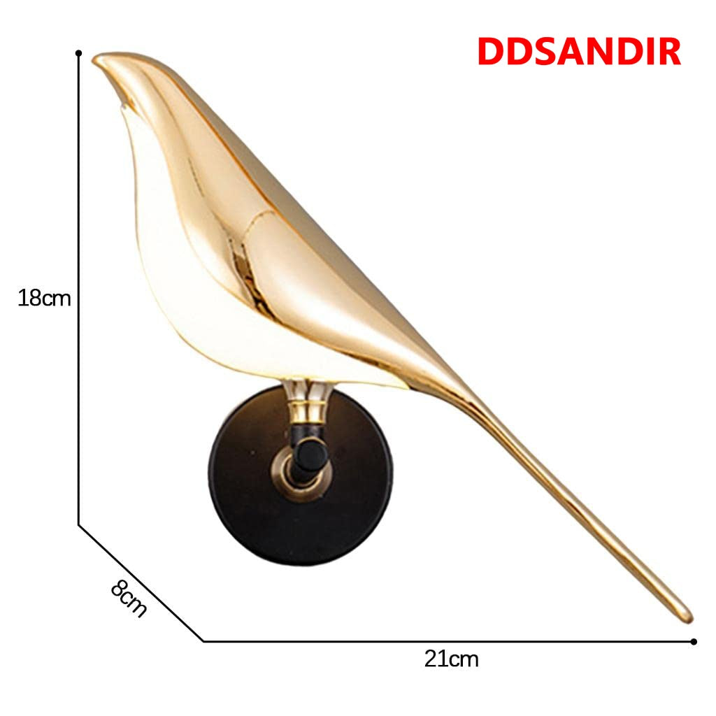 DDSANDIR Bird Design Lighting Wall Lamps Modern Bird Light LED Wall Light Fixtures Rotating Bedroom Bedside Lamp Living Room