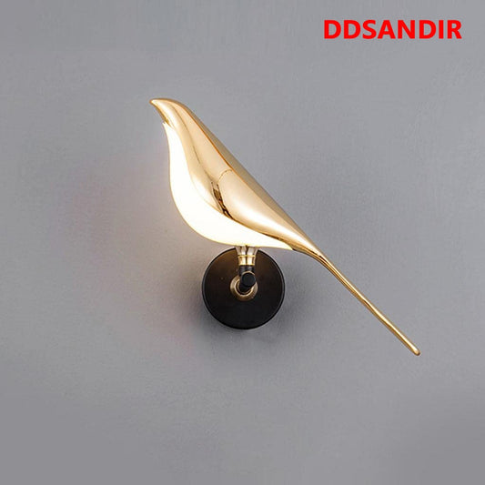 DDSANDIR Bird Design Lighting Wall Lamps Modern Bird Light LED Wall Light Fixtures Rotating Bedroom Bedside Lamp Living Room