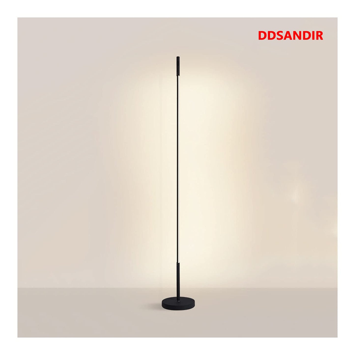 DDSANDIR Black LED Floor Lamp, Modern Nordic Design Table Lights Night Floor Lights