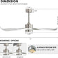 Indoor Outdoor 52" DC Ceiling Fan with Light Remote Brushed Nickel Finish