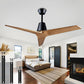 Ceiling Fans with Lights and Remote,60 Inch Unique Wood Ceiling Fan with Noiseless Reversible DC Motor,3 Blades,3 Downrods, for Farmhouse,Patio Living Room, Bedroom, Office,Indoor Outdoor(White+Wood)