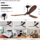 Wood Ceiling Fans with Lights and Remote Control