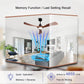52 Inch Wood Ceiling Fans with Lights and Remote Control Indoor Memory Dimmable Light 3 Blades Noiseless Reversible ETL Motor Ceiling Fan for Bedroom Living Room Patios Farmhouse Black Walnut
