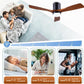48" Recessed Ceiling Fan with Lights and Remote Control, Indoor Outdoor Wooden Ceiling Fan with 3 Wooden Blades for Patio, Living Room, Bedroom, Hallway