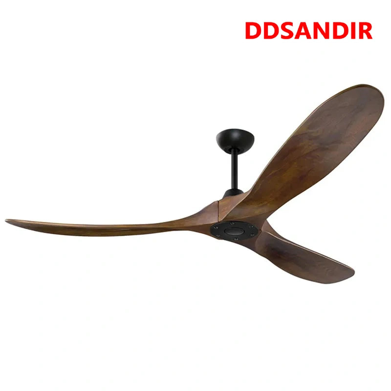 DDSANDIR Ceiling Fans for Bedrooms with Remote Control in Matte Black