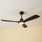 52Inch Farmhouse Black Ceiling Fan with Light and Remote Control