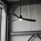 52Inch Farmhouse Black Ceiling Fan with Light and Remote Control