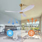 52 60 inch ABS Bland Ceiling Fan with LED Light Remote Control Motor 6 Speeds Ventiladores De Techo