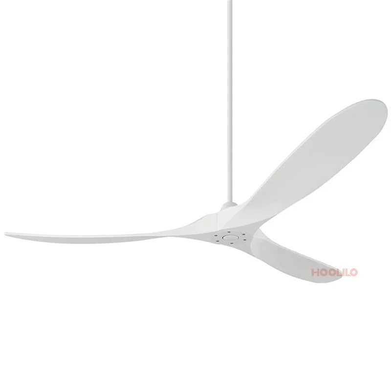 Home Fan Outdoor Ceiling Fans White 60 Inch with Remote Control Wood Blades DC Motor Ventiladores De Techo