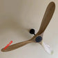 Modern Wood White Low Floor DC Motor 40W Ceiling Fans with Remote Control Simple Ceiling Fan Without Light 220V