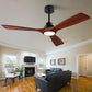 42 52 60 inch Wood Ceiling Fan with Lights Remote Control Quiet DC Motor Ventiladores De Techofor  Livingroom