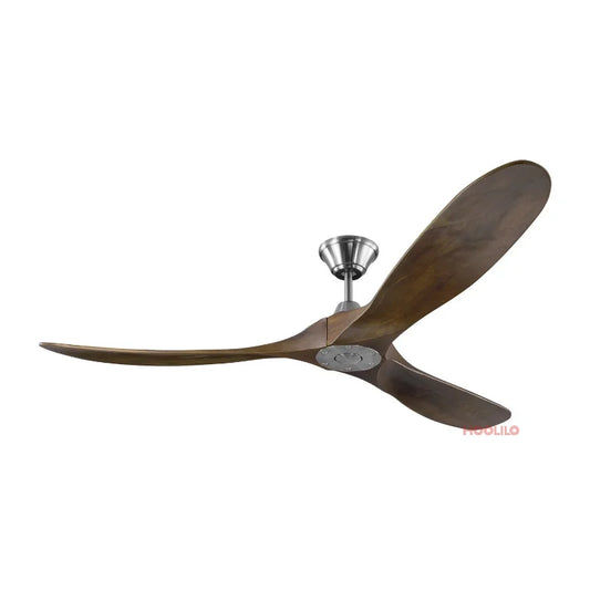 88 Inch Big Size Ceiling Fan with Remote Control Wood Blades Energy DC Motor Dark Walnut Ventiladores De Techo