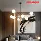 DDSANDIR Contemporary LED Chandelier 8-Light Energy-Saving, Adjustable Brightness, and Sleek Design | Ideal for Stylish Living Spaces